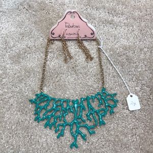 Fabulous Turquoise Coral Necklace/Earings Set. NWT